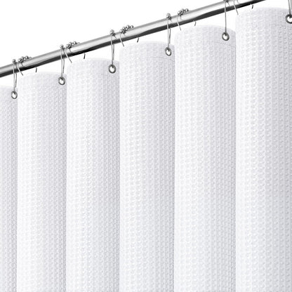 Waffle Weave Hotel Style Shower Curtain