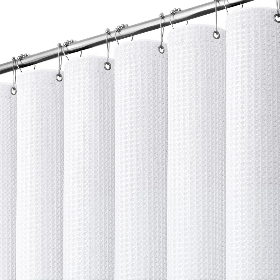 Waffle Weave Hotel Style Shower Curtain