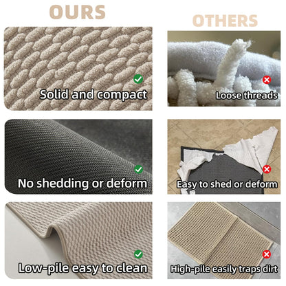 Quick Dry Low Pile Bath Runner Rug