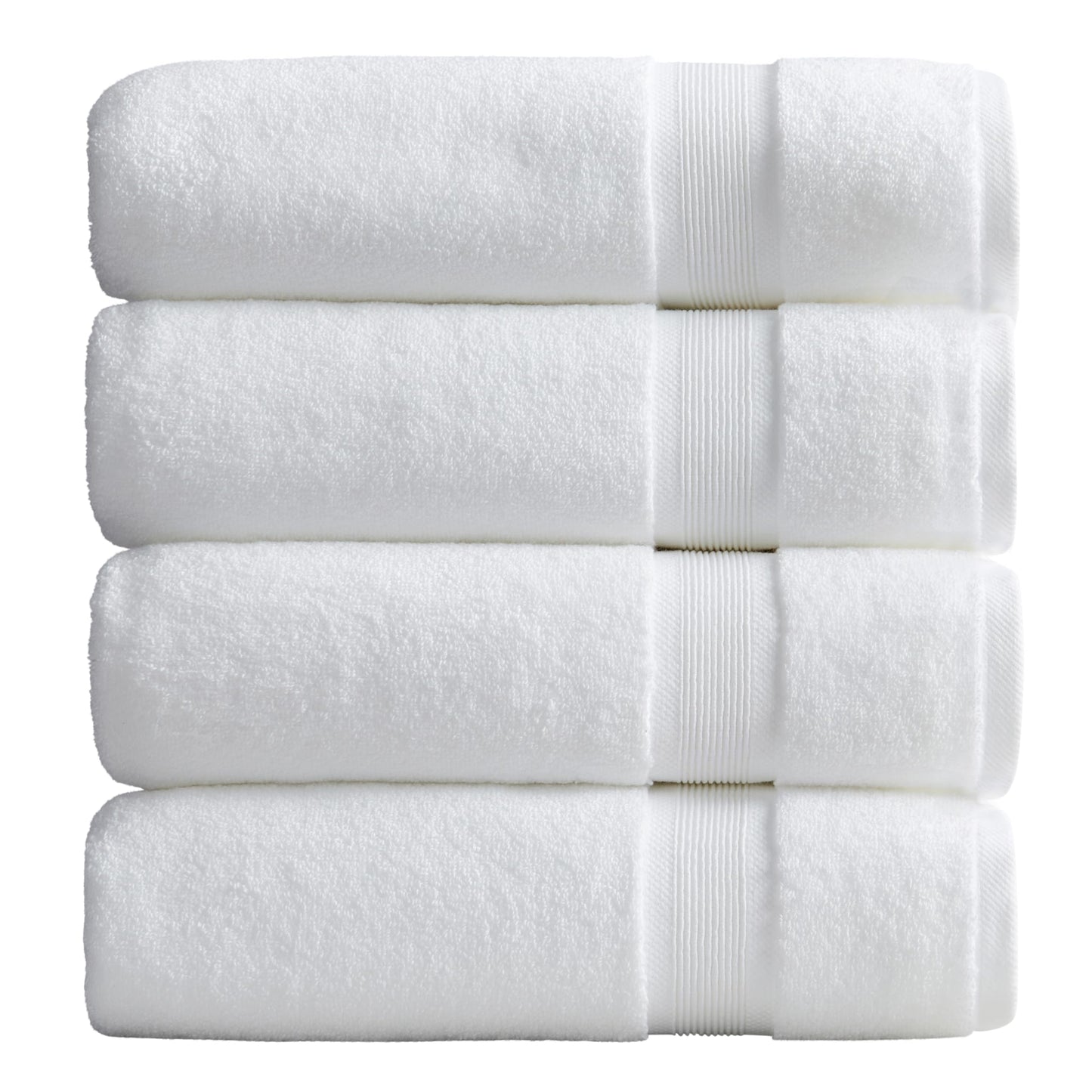 4-Piece Bamboo Rayon Cotton Bath Towel Set