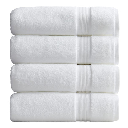 4-Piece Bamboo Rayon Cotton Bath Towel Set