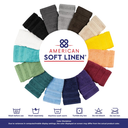 4-Piece Turkish Cotton Bath Towel Set, 600 GSM