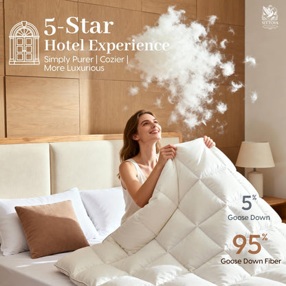 Lightweight Goose Down Duvet Insert, King Size