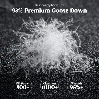 King Goose Down Comforter – 800 Fill Power Cotton Duvet Insert