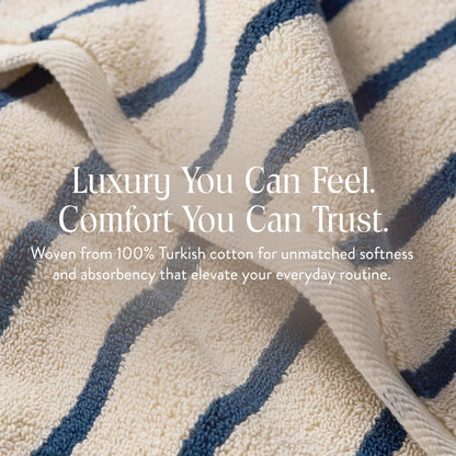 4-Piece Turkish Cotton Bath Towel Set, 770 GSM