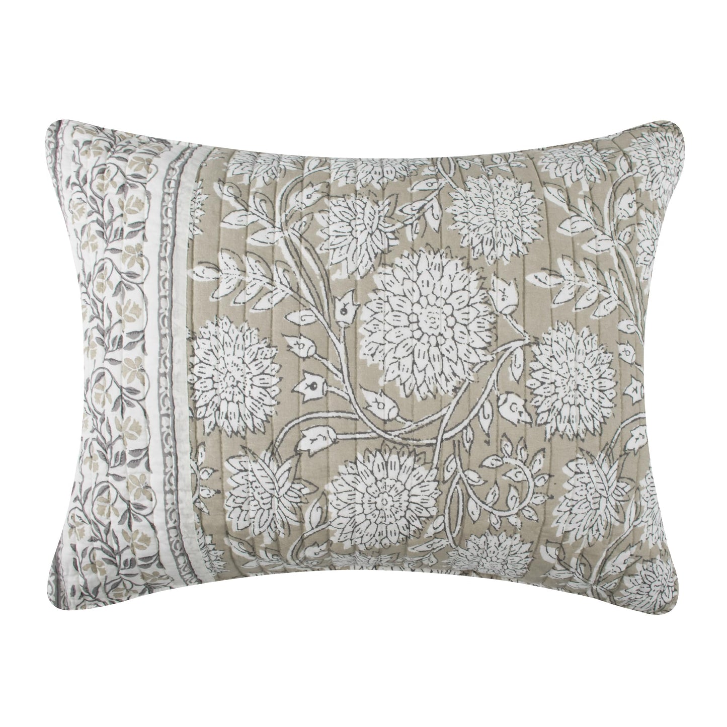 Reversible Floral Cotton Quilt Set King/Cal King Size