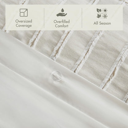 Boho Jacquard Comforter Set with Removable Cover King Size