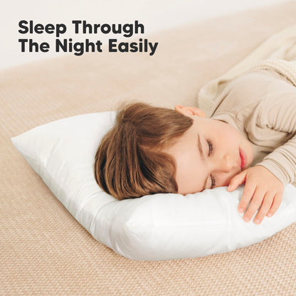 2-Pack Organic Cotton Toddler Pillows for Sleeping