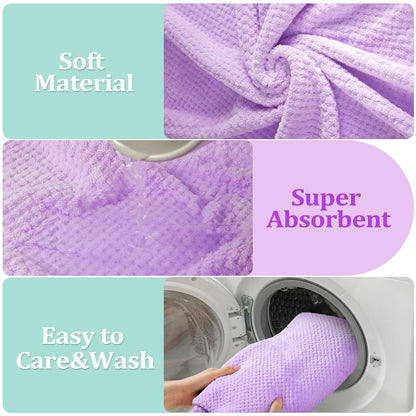 20-Piece Coral Velvet Bath Towel Set with Washcloths