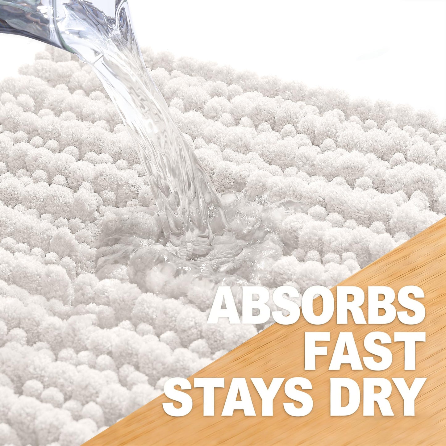 Thick Chenille Bath Runner Rug