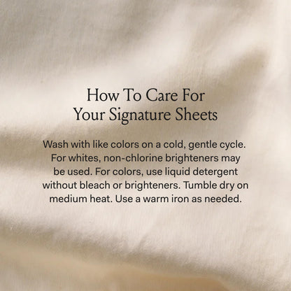 Organic Cotton Hemmed Sheet Set Twin XL Size