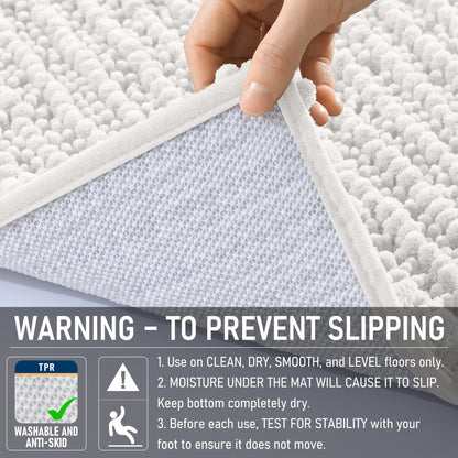 Thick Chenille Bath Runner Rug