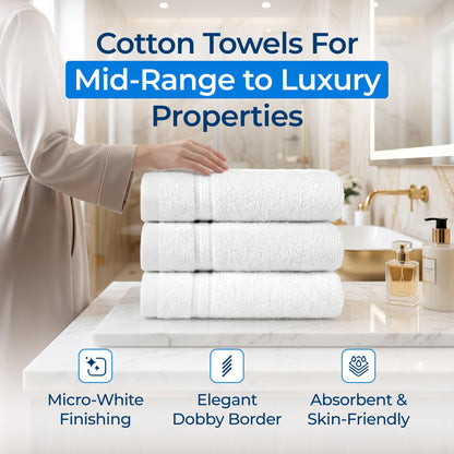 60-Pack Cotton Bath Towels, Hotel Quality Set