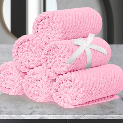 Luxury Cotton Facial Towels Set for Bathroom Use