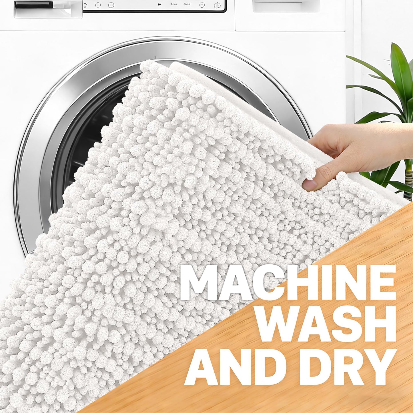 Thick Chenille Bath Runner Rug