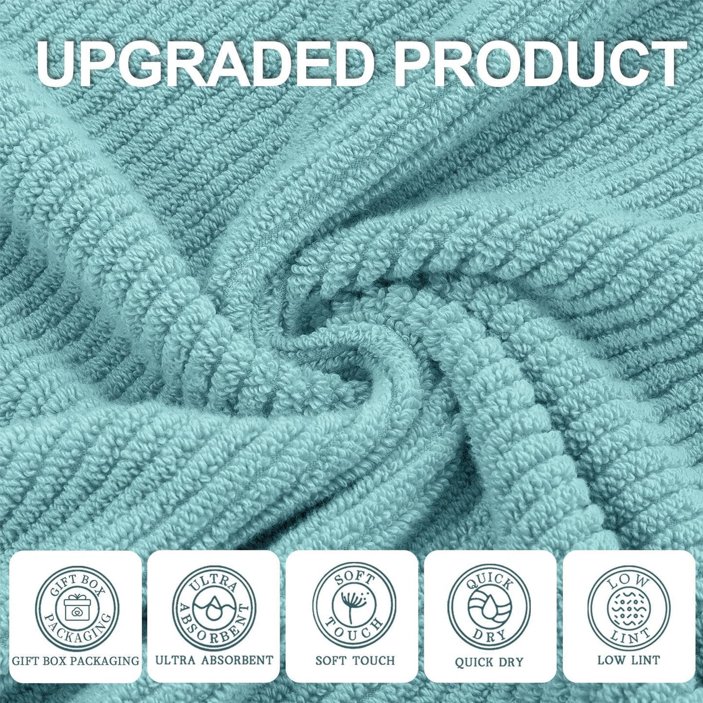 Luxury Cotton Bath Towel Set