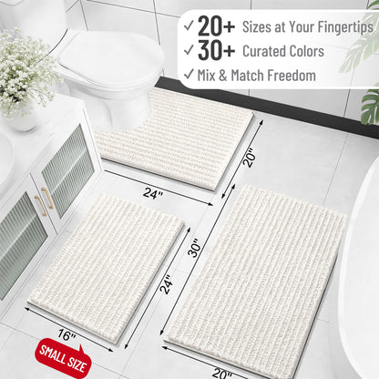 Thick Chenille Bath Runner Rug