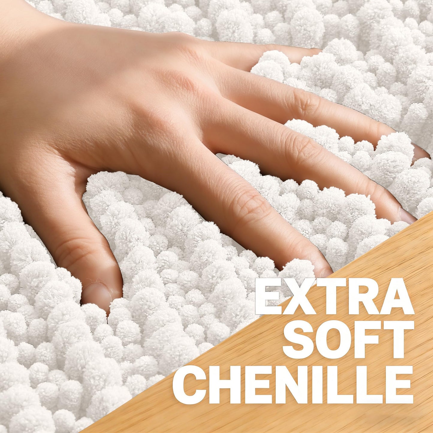 Thick Chenille Bath Runner Rug