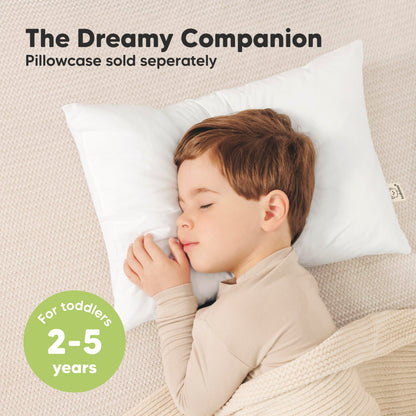 2-Pack Organic Cotton Toddler Pillows for Sleeping