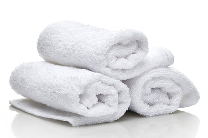 24-Pack Ring Spun Cotton Washcloths Set, White