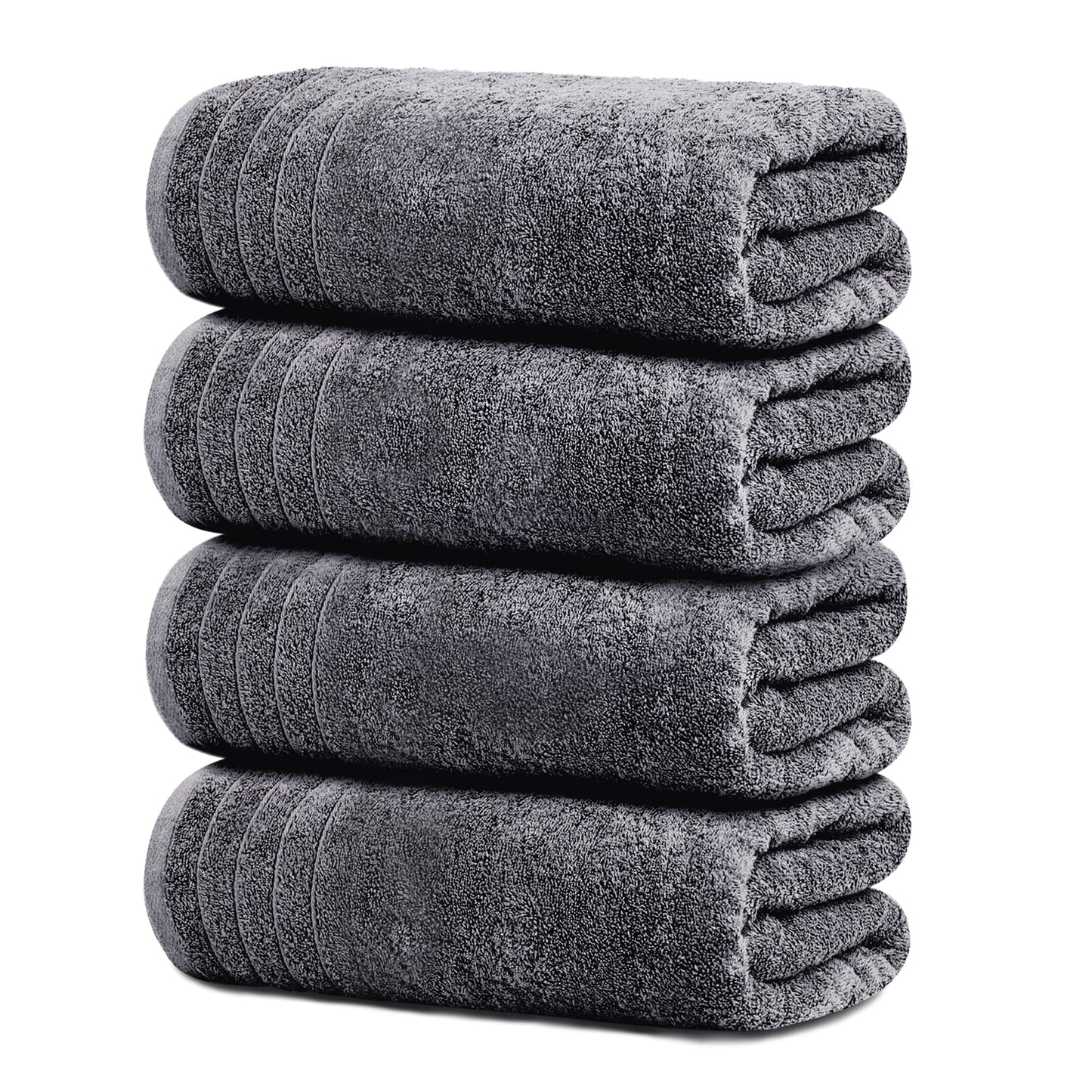4-Piece Extra Large Cotton Bath Towel Set
