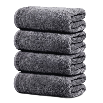 4-Piece Extra Large Cotton Bath Towel Set