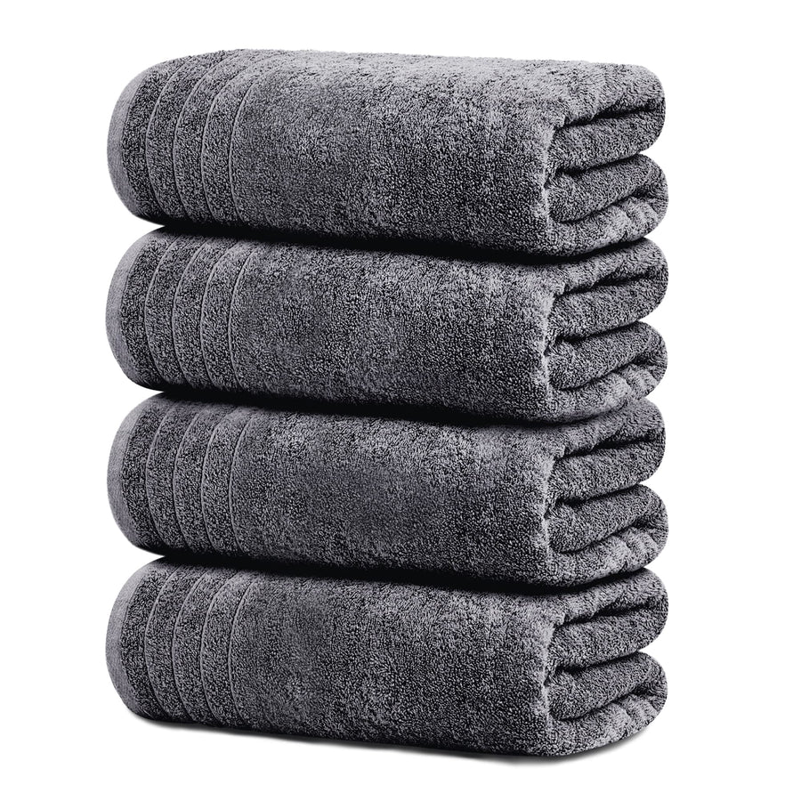 4-Piece Extra Large Cotton Bath Towel Set
