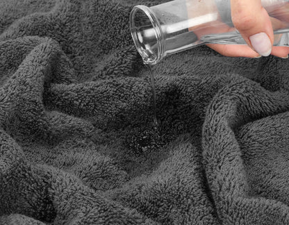 4-Piece Turkish Cotton Bath Towel Set, 600 GSM