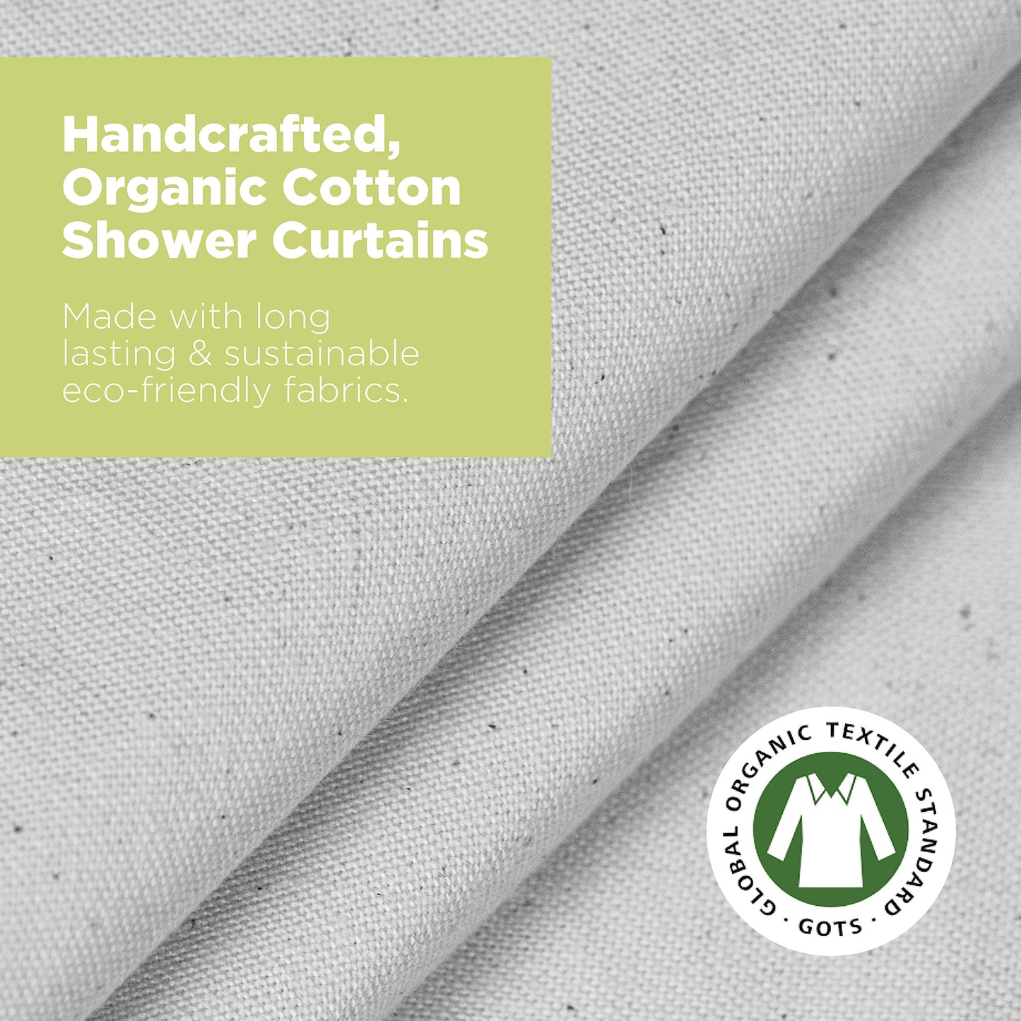 Organic Cotton Shower Curtain Liner