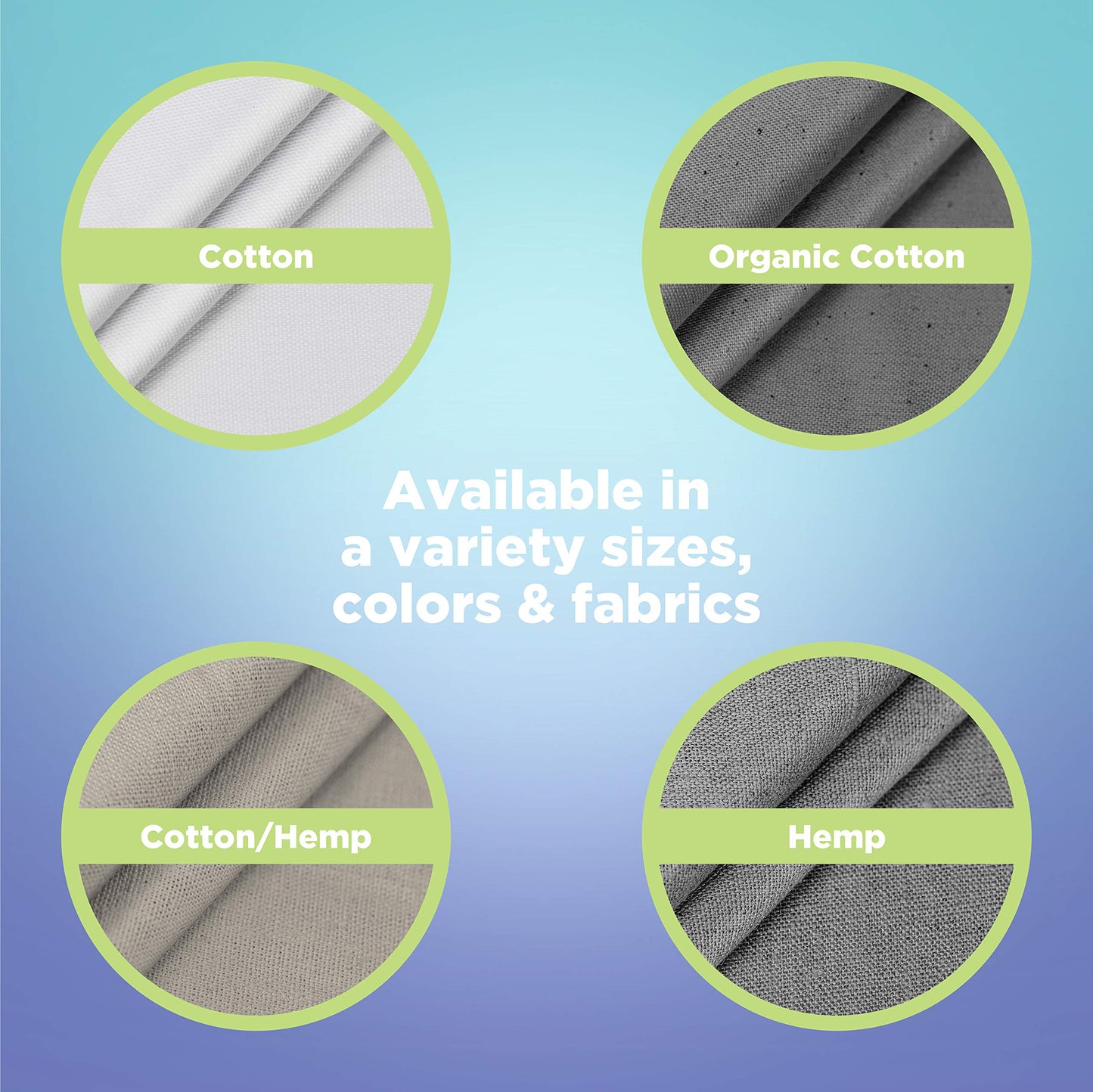 Organic Cotton Shower Curtain Liner