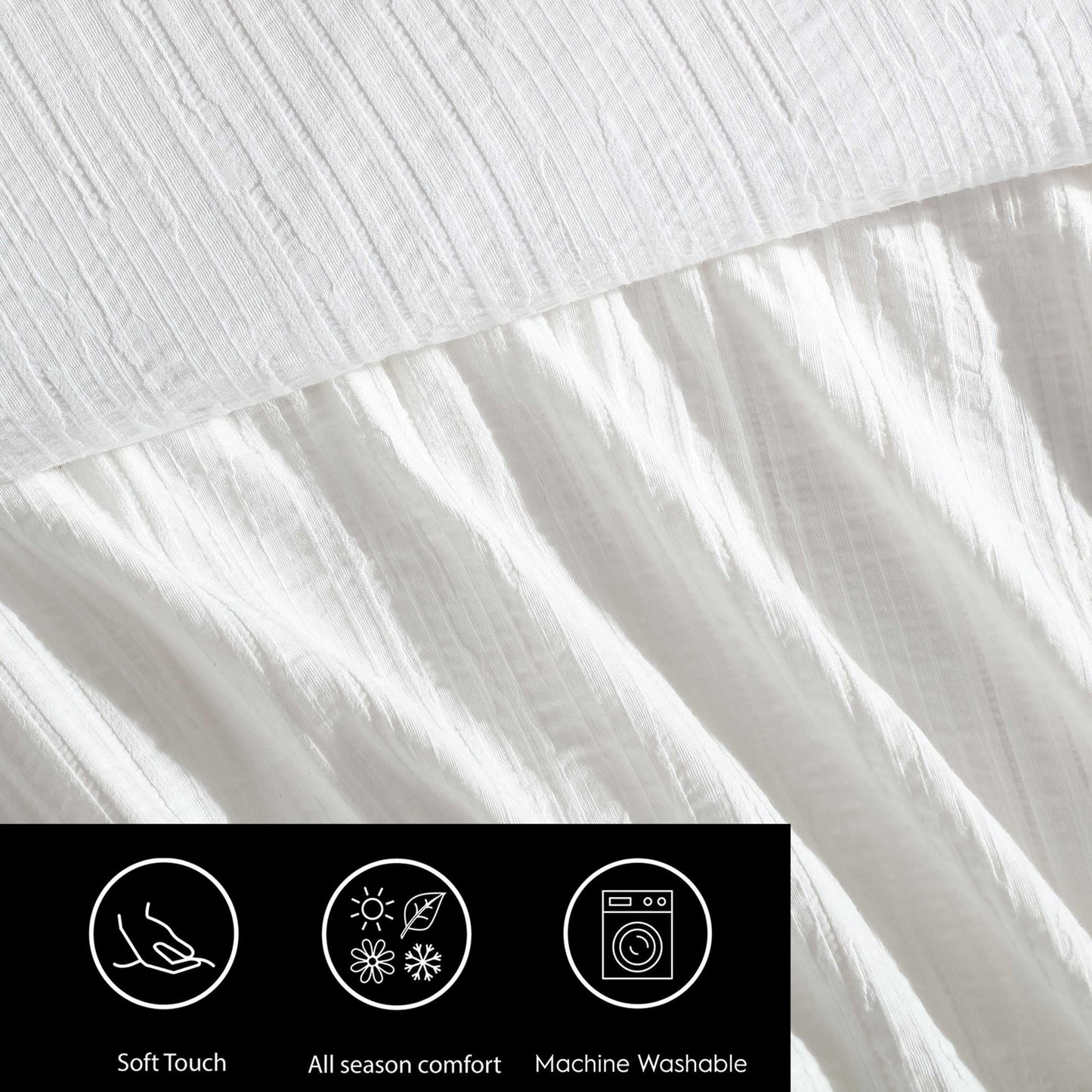 Textured Grid Comforter Set with Matching Shams Queen