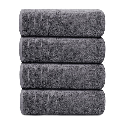 4-Piece Extra Large Cotton Bath Towel Set